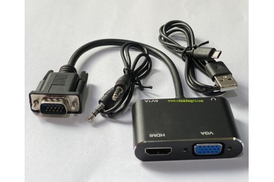 CÁP CHUYỂN VGA RA HDMI + VGA  ADAPTER